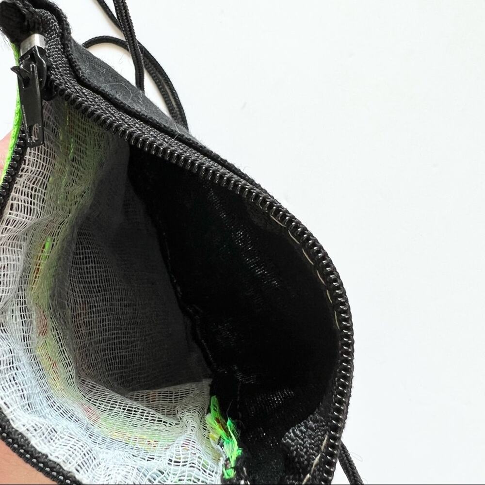 Coin Purse Crossbody Sequin Elephant Mini Purse Pouch Green‎ Black - Picture 5 of 9